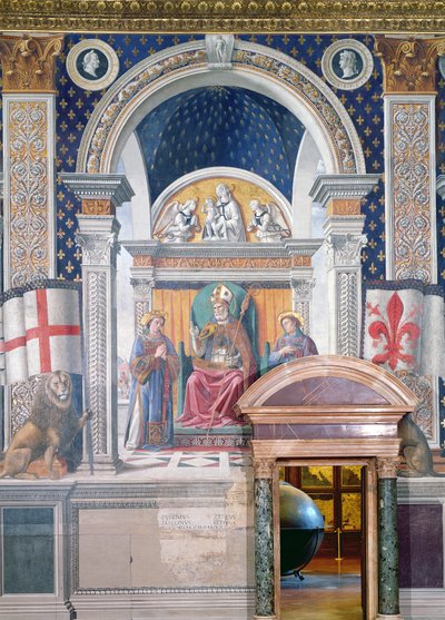 Saints Zenobius, Stephen and Lawrence, (detail) by Domenico Ghirlandaio